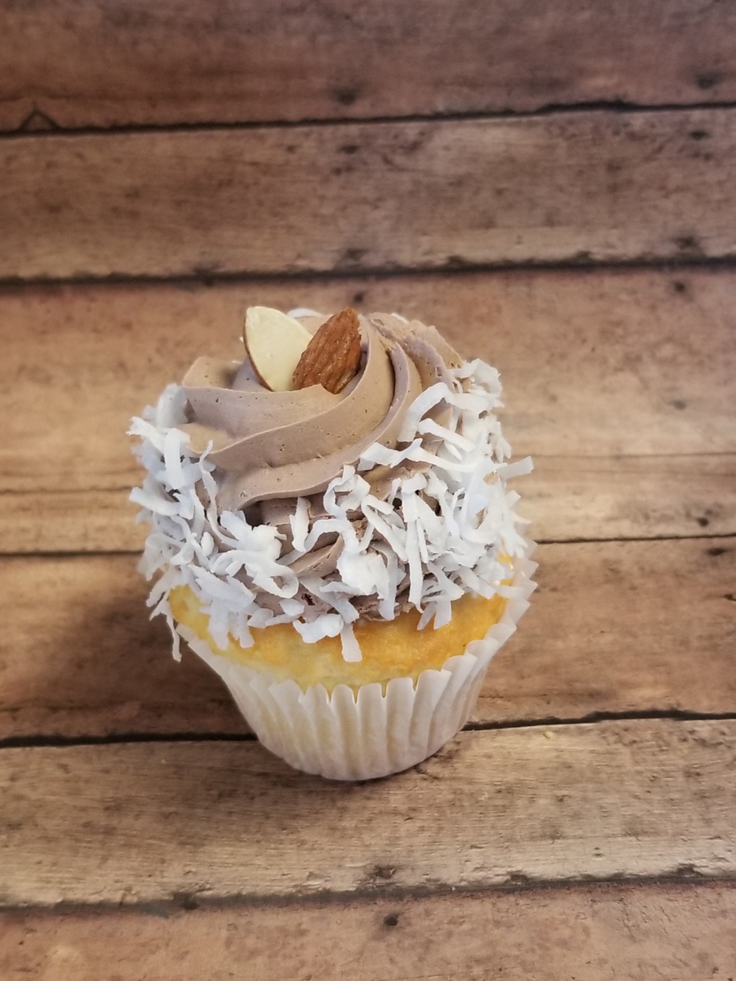 Almond Joy cupcake