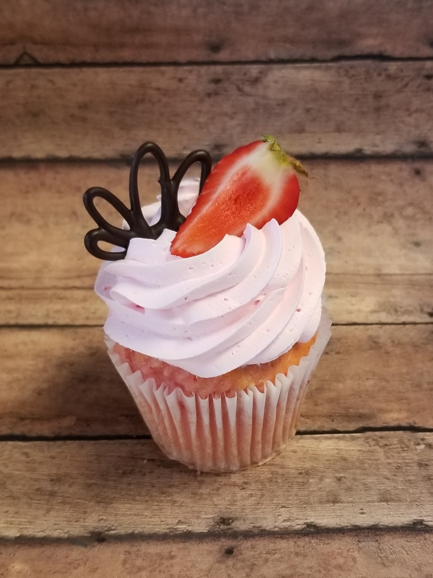 Strawberry Fields cupcake