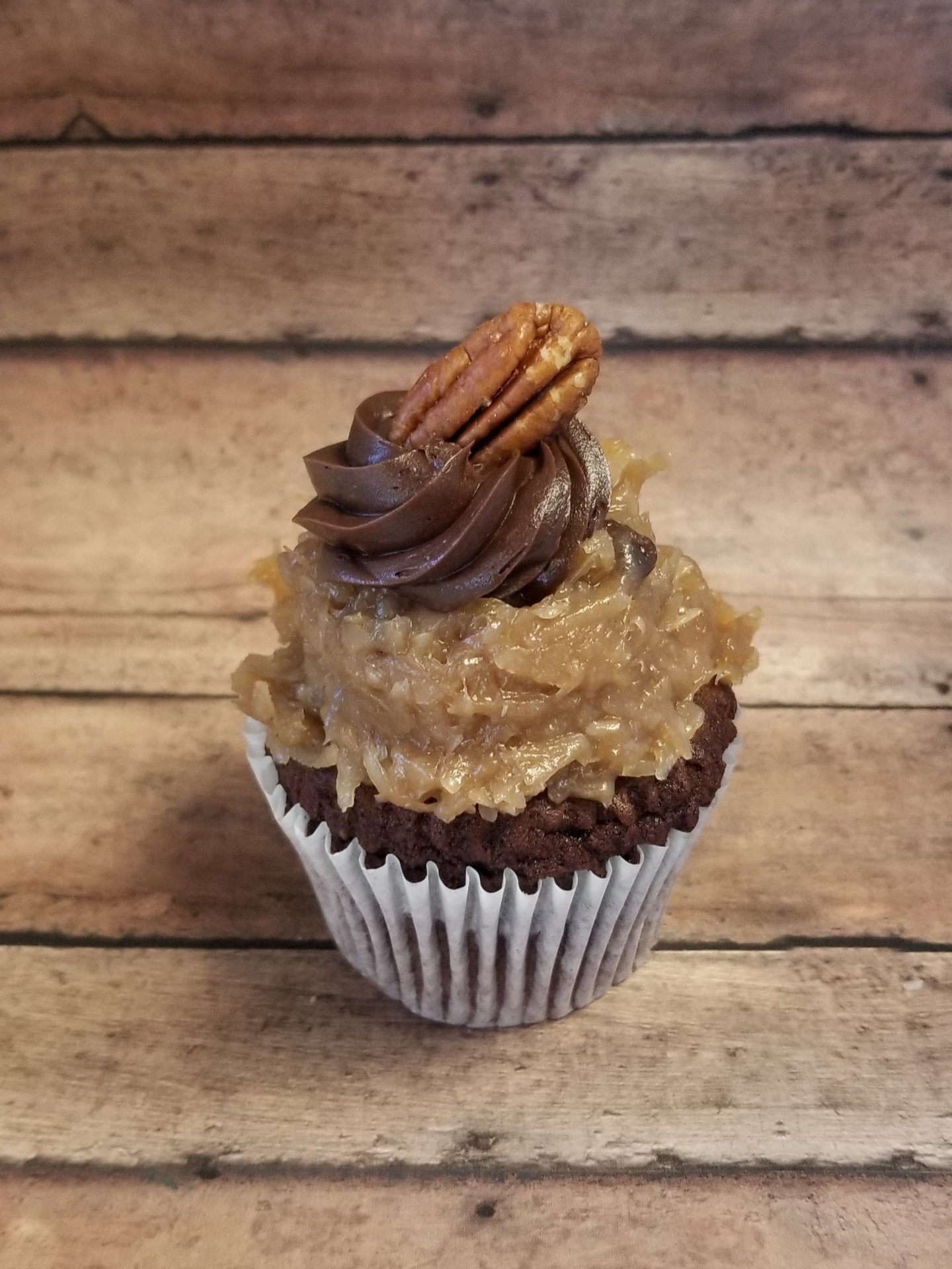 German Chocolate cupcake